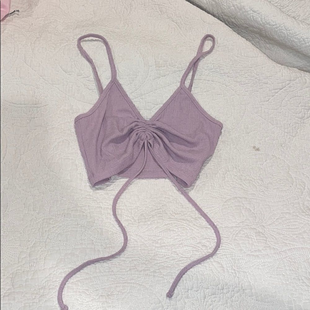 Purple Bershka Cropped Top Size S never worn